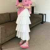 ティアードスカート ロングスカート カンカンスカート | teddyshop | 詳細画像14
