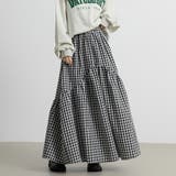 ティアードスカート ギンガムチェック ロング | teddyshop | 詳細画像28