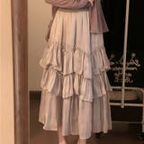 フレアスカート ロング フリル | teddyshop | 詳細画像14