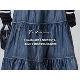 ティアードスカート ロング デニム風 | teddyshop | 詳細画像4