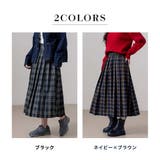 チェック プリーツスカート ロング | teddyshop | 詳細画像5