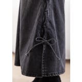 「カットアウト風なスリット」デニム スカート ロング | teddyshop | 詳細画像15 