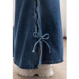 「カットアウト風なスリット」デニム スカート ロング | teddyshop | 詳細画像26 