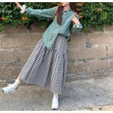 「王道のギンガムチェック」ロング フレア スカート | teddyshop | 詳細画像11