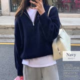 ニット セーター ハーフジップ | teddyshop | 詳細画像4