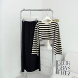 クロップド丈 トップス ボーダー | teddyshop | 詳細画像10 