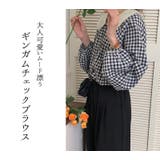 ブラウス 長袖 ギンガムチェック | teddyshop | 詳細画像9