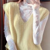 レーストップス シースルー オフィスカジュアル | teddyshop | 詳細画像11