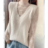 レーストップス シースルー オフィスカジュアル | teddyshop | 詳細画像15