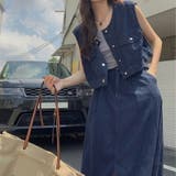 デニム ベスト ロングスカート | teddyshop | 詳細画像7 