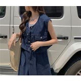 デニム ベスト ロングスカート | teddyshop | 詳細画像8 