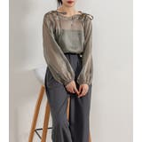 シアー トップス ショルダーリボン | teddyshop | 詳細画像24 