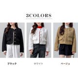 ノーカラージャケット ボア レディース | teddyshop | 詳細画像5