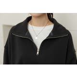 「裾リブで冷気防止」裏起毛 スウェット ハーフジップ | teddyshop | 詳細画像22 