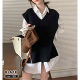 「フレンチスリーブな袖口が◎」ニットベスト レディース ジレ | teddyshop | 詳細画像8 