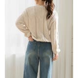 「ほんのり透け感で大人スタイル」ニット レディース 全4色 | teddyshop | 詳細画像10