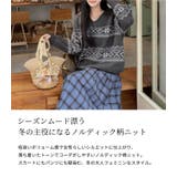 「ボリューム投入でキュート＋」ノルディック柄 ニット セーター | teddyshop | 詳細画像3 