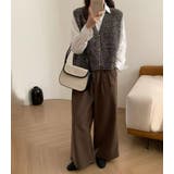 「ボタンデザインにも違いが」ニット ベスト ラメ入りMIX | teddyshop | 詳細画像17 