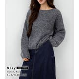 「アクセ付けて首回りを綺麗に」ニット モヘアタッチ トップス | teddyshop | 詳細画像12