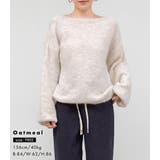 「アクセ付けて首回りを綺麗に」ニット モヘアタッチ トップス | teddyshop | 詳細画像16