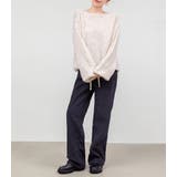 「アクセ付けて首回りを綺麗に」ニット モヘアタッチ トップス | teddyshop | 詳細画像18