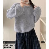 「アクセ付けて首回りを綺麗に」ニット モヘアタッチ トップス | teddyshop | 詳細画像20