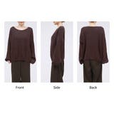 「アクセ付けて首回りを綺麗に」ニット モヘアタッチ トップス | teddyshop | 詳細画像24