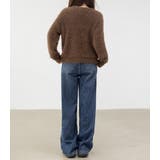 「薄っすら見えるリブが◎」ニット シャギー トップス | teddyshop | 詳細画像16 