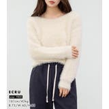 「薄っすら見えるリブが◎」ニット シャギー トップス | teddyshop | 詳細画像17 