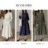 「ウエストマークで見え方変化」ワンピース ミモレ丈 コーデュロイ | teddyshop | 詳細画像5 