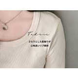 「親しみやすい着方へ」リブ トップス カットソー | teddyshop | 詳細画像4 