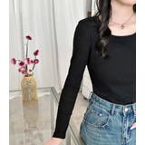 「親しみやすい着方へ」リブ トップス カットソー | teddyshop | 詳細画像9 