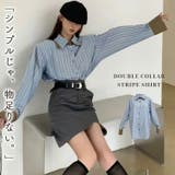 「周りと差がつくダブルカラー」シャツ ブラウス レディース | teddyshop | 詳細画像1 