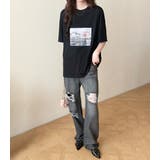 「リラクシーなオーバーサイズ」Tシャツ フォトプリント レディース | teddyshop | 詳細画像13
