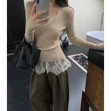 「印象変えに打って付け」キャミソール カップ付き 全3色 | teddyshop | 詳細画像21