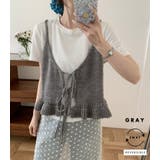 ニットビスチェ ペプラムフリル 全4色 | teddyshop | 詳細画像12 