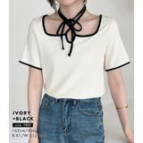 「愛されリボンで美人に」リブ トップス 全3色 | teddyshop | 詳細画像9