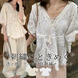 「ふんわり刺繍映え」チュニック ブラウス 半袖 | teddyshop | 詳細画像1