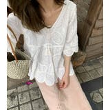 「ふんわり刺繍映え」チュニック ブラウス 半袖 | teddyshop | 詳細画像10