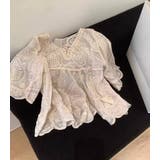 「ふんわり刺繍映え」チュニック ブラウス 半袖 | teddyshop | 詳細画像23