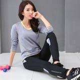 ヨガウェア 上下セット フィットネスウェア | teddyshop | 詳細画像22 