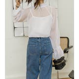 シアートップス ハイネック ブラウス | teddyshop | 詳細画像30