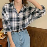 シャツ チェック柄 トップス | teddyshop | 詳細画像1 