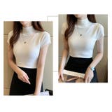 サマーニット 半袖 ハイネック | teddyshop | 詳細画像30