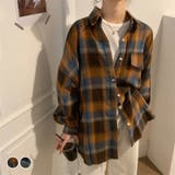 オーバーサイズシャツ チェック 長袖 | teddyshop | 詳細画像1 
