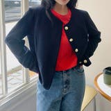 ノーカラージャケット アウター オフィスカジュアル | teddyshop | 詳細画像1 