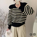 ニット セーター ボーダー | teddyshop | 詳細画像1