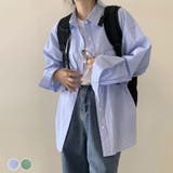 シャツ ストライプ ビッグシルエット | teddyshop | 詳細画像1 