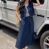 デニム ベスト ロングスカート | teddyshop | 詳細画像1 