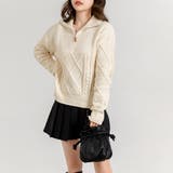 ニット ハーフジップ 暖かい | teddyshop | 詳細画像7